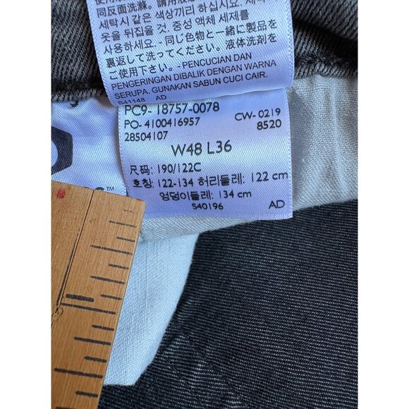 LEVI'S 541 MENS PLUS SIZE DENIM JEANS STRETCH TAPERED LEG GRAY SIZE 48X36 - Picture 10 of 12